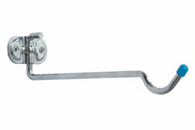 Porta Biciclette Da Parete Gancio Ripiegabile In Acc. Zincato A.4110- - Mm.92X320X225, Ø Mm.9 - 10 Pezzi Aldeghi