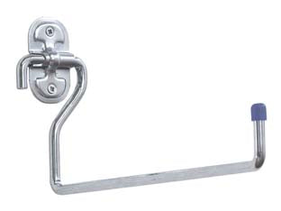 Gancio A L Dritto A Parete In Acciaio Zincato Art.4030- - Mm.120X150X25, Ø Mm.9 - 10 Pezzi Aldeghi