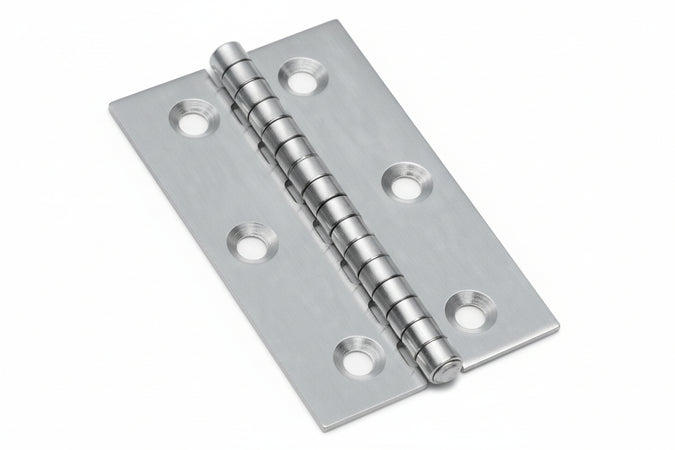 Cerniere Piane In Acciaio Inox Perno Fisso- - Mm.40X30X1,5 - 25 Pezzi