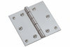 Cerniere Quadre Acciaio Inox Perno Fisso- - Mm.40X40X0,8 - 24 Pezzi