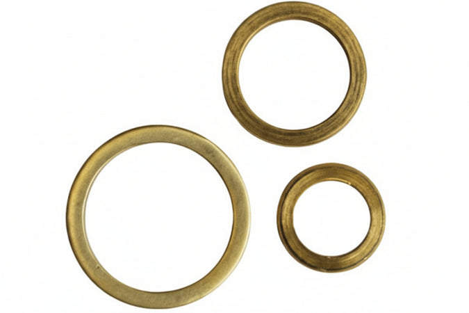 Rondelle Alzaporta In Ottone- - Ø Mm.9/14 - 100 Pezzi