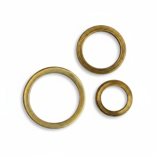 Rondelle Alzaporta In Ottone- - Ø Mm.10/14 - 100 Pezzi