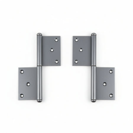 Cerniere In Grossezza In Ferro Lucido- - Mm.140X92 Dx - 12 Pezzi