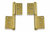 Cerniera In Grossezza In Ottone Lucido- - Mm.100 Dx - 2 Pezzi