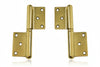 Cerniera In Grossezza In Ottone Lucido- - Mm.100 Sx - 2 Pezzi