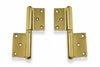 Cerniera In Grossezza In Ottone Lucido- - Mm.140 Dx - 2 Pezzi