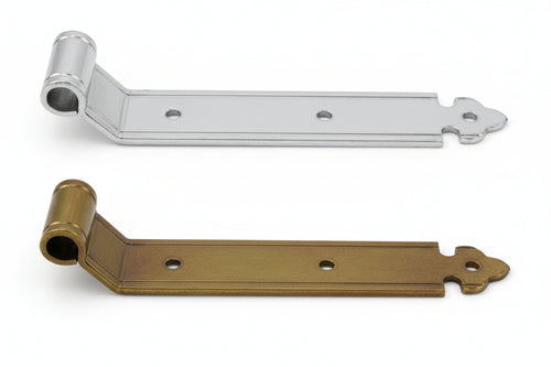 Bandelle Dritte Con Zanca A Filo- - Mm.350X35 - In Ferro Tropicallizato - 2 Pezzi Didieffe