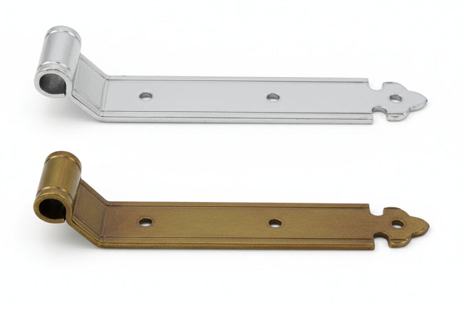 Bandelle Dritte Con Zanca A Filo- - Mm.350X35 - In Ferro Tropicallizato - 2 Pezzi Didieffe