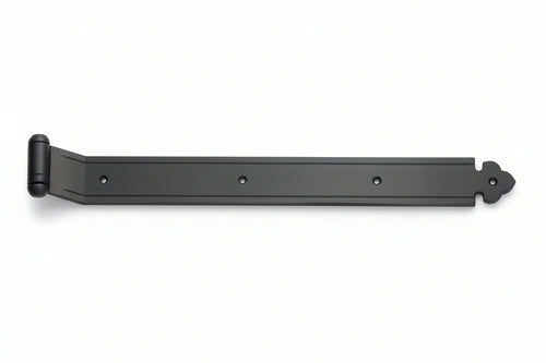 Bandelle Dritte Con Zanca A Filo- - Mm.200X35 - In Ferro Verniciato Nero - 6 Pezzi Didieffe
