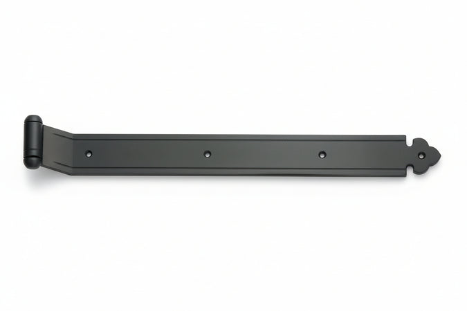 Bandelle Dritte Con Zanca A Filo- - Mm.200X35 - In Ferro Verniciato Nero - 6 Pezzi Didieffe