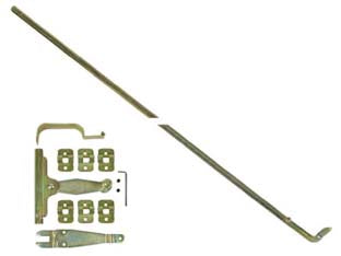 Spagnolette Per Finestra Complete In Kit Tropicalizzate- - Cm.160H. Per Finestra - 2 Pezzi Mrcas