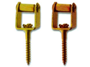 Cavallotti Con Rullo E Vite A Legno- - In Acciaio Bronzato - 20 Pezzi