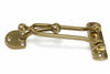 Fermaporte Con Gancio In Ottone Lucido- - Mm.130X60H. - 3 Pezzi