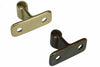 Incontro A Legno Per Pinza Fermaporta- - Mm.35X23X14H. In Ottone Bronzato - 10 Pezzi