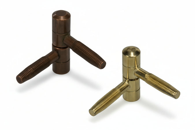Cerniere Anuba Normali In Acciaio- - Ø Mm.13 Mod.119 (B.00119.13.02) Bronzato - 25 Pezzi Agb