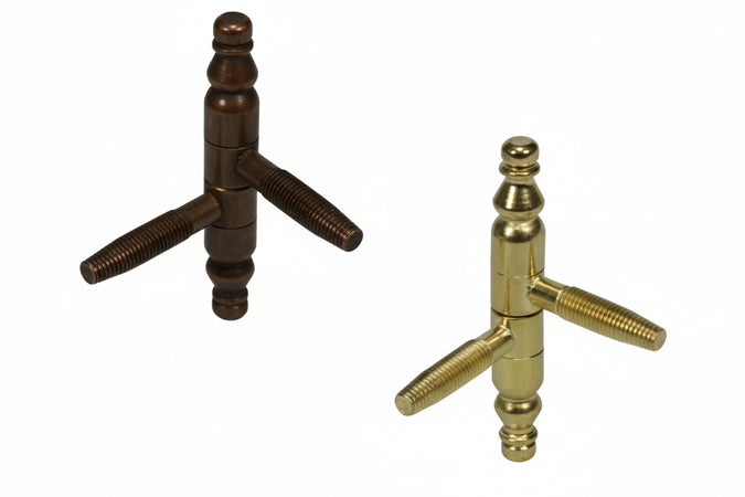 Cerniere Anuba Barocco In Acciaio- - Ø Mm.13 Mod.131 (E.00132.13.02) Bronzato - 25 Pezzi Agb