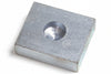 Piastra A Saldare In Acciaio Zincato Per Cardine Inferiore Art.349- - Ø Foro Mm.20 Misure Piastra Mm.60X70 - 10 Pezzi Combi