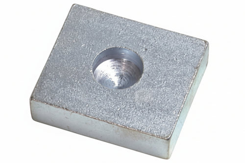 Piastra A Saldare In Acciaio Zincato Per Cardine Inferiore Art.349- - Ø Foro Mm.24 Misure Piastra Mm.60X70 - 6 Pezzi Combi