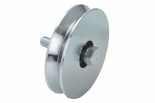 Ruota Cancelli Gola V 1 Cuscinetto A Sfera Art.402 Ee ¸ Mm.80X20 Portata Kg.200 Gola V 92 ° Combi
