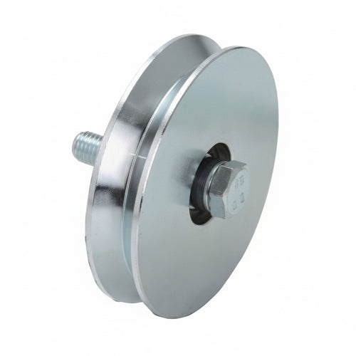 Ruota Cancelli Gola V 1 Cuscinetto A Sfera Art.402 Ee ¸ Mm.120X24 Portata Kg.250 Gola V 92 ° Combi