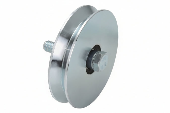 Ruota Cancelli Gola V 1 Cuscinetto A Sfera Art.402 Ee ¸ Mm.140X25 Portata Kg.280 Gola V 92 ° Combi