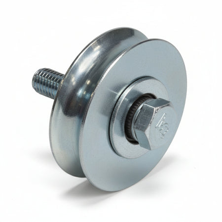 Ruota Cancelli Gola Tonda 1 Cuscinetto A Sfera Art.400 Ø Mm.100X21 Portata Kg.230 Combi