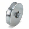 Ruota Cancelli Gola V Con 2 Cuscinetti A Sfera Art.407- - Ee ¸ Mm.140X32 - Portata Kg.550 - Gola V 92 ° - 2 Pezzi Combi