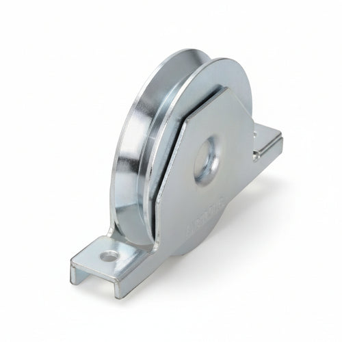 Ruota Cancelli Gola V Con Supporto Interno Art.427 Ee ¸ Mm.80X20 Portata Kg.200 Gola V 92 ° Combi