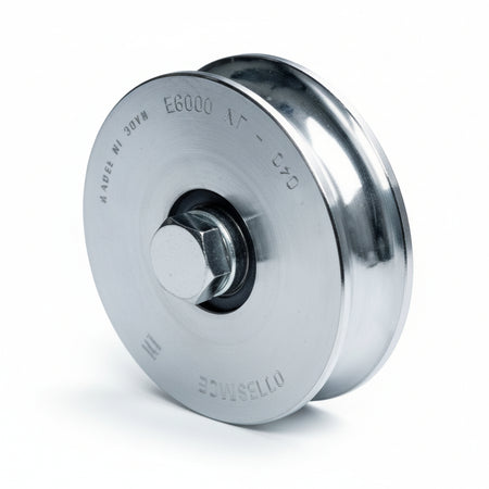 Ruota Cancelli Gola Semitonda Art.315- - Mm.120X28 - 6 Pezzi Comunello