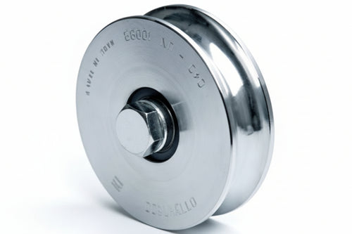 Ruota Cancelli Gola Semitonda Art.315- - Mm.140X31 - 2 Pezzi Comunello