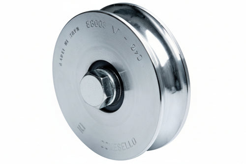 Ruota Cancelli Gola Semitonda Art.315- - Mm.160X33 - 2 Pezzi Comunello