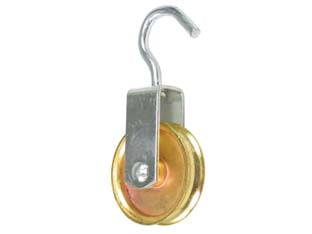 Carrucola Con Gancio Ruota Ottonata- - Ø Mm.25X11 - 20 Pezzi