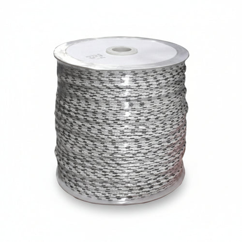 Corda Treccia Bianca Con Segnalino- - Ø Mm.5 Peso Circa Gr.21 Al Mt - 11 Chilo