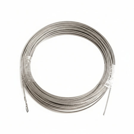 Fune Metallica In Acciaio Zincato In Rotolini- - Ø Mm.3 In Rotoli Da Mt.10, 42 Fili - 5 Pezzi