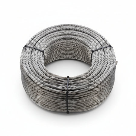 Fune Metallica In Acciaio Zincato- - Ø Mm.5 In Rotoli Da Mt.100, 72 Fili - 1 Rotolo