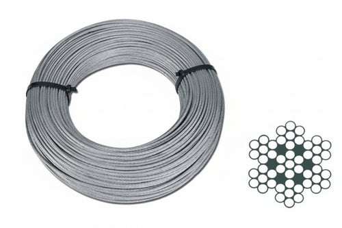 Fune Metallica In Acciaio Inox Aisi 316 49 Fili- - Ø Mm.2,0Xmt.10 - 2 Matassa