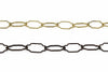 Catena Sagomata Per Lampadari- - Ø Mm.2,5X44X20 In Ferro Bronzato - 10 Mt