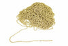 Catena A Perline In Ottone Lucido- - Ø Mm.3,5 - 25 Mt