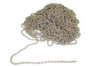 Catena A Perline In Ottone Nichelato- - Ø Mm.3,5 - 25 Mt