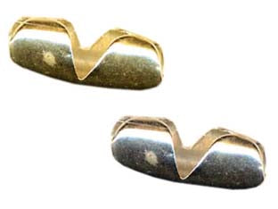 Chiusure Per Catena A Perline- In Ottone Lucido - 100 Pezzi