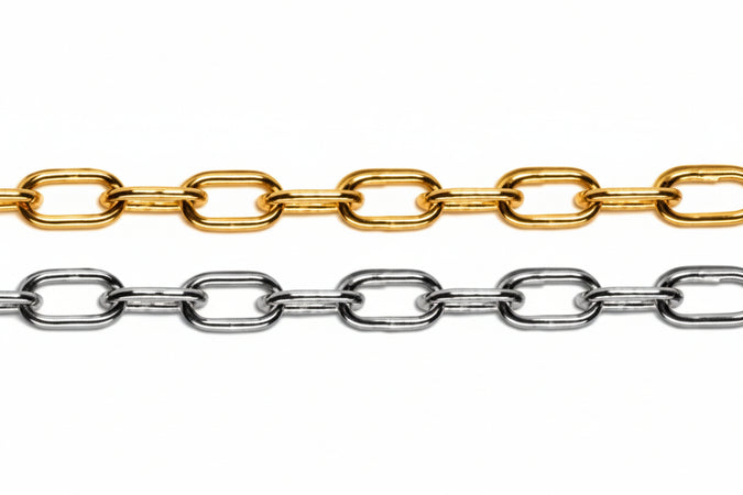 Catena Genovese In Matassine- - N° 8 Maglia Ee ¸ Mm.13 Ferro Ottonato - 25 Mt