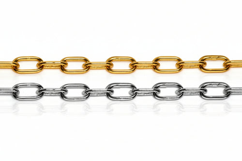Catena Genovese In Matassine- - N°10 Maglia Ee ¸ Mm.14 Ferro Ottonato - 25 Mt