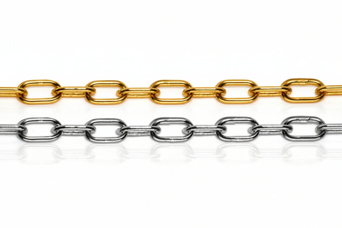 Catena Genovese In Matassine- - N°10 Maglia Ee ¸ Mm.14 Ferro Ottonato - 25 Mt