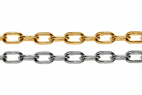 Catena Genovese In Matassine- - N°12 Maglia Ee ¸ Mm.16 Ferro Ottonato - 25 Mt