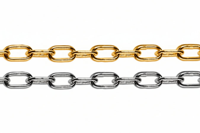 Catena Genovese In Matassine- - N°12 Maglia Ee ¸ Mm.16 Ferro Ottonato - 25 Mt