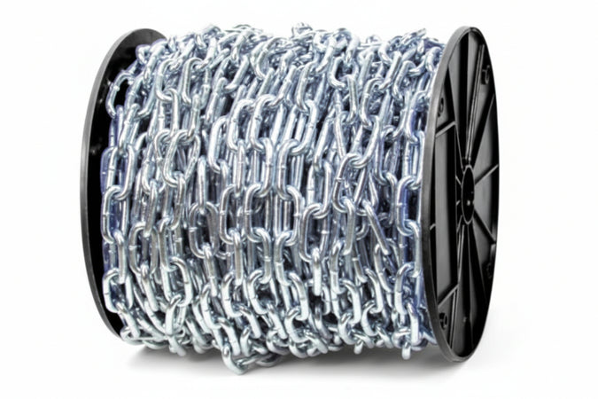 Catena Genovese Zincata In Rotoli- - N°18 Maglia Ee ¸ Mm.35 In Rotoli Da Mt.60 - 1 Rotolo Quality