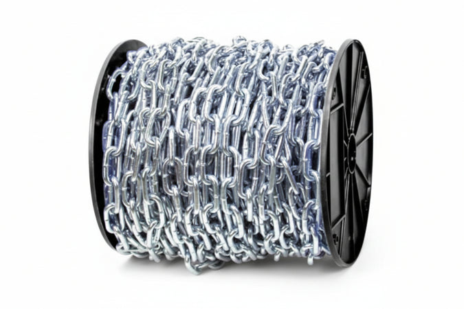 Catena Genovese Zincata In Rotoli- - N°28 Maglia Ee ¸ Mm.88 In Rotoli Da Mt.15 - 1 Rotolo Quality