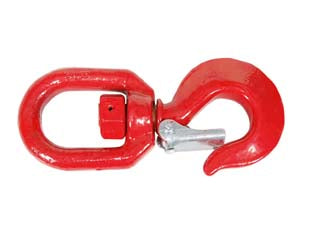 Ganci Sollevamento Girevoli Con Fermo Di Sicurezza Pesante- - Portata Kg.800 - Apertura Mm.18 - 2 Pezzi