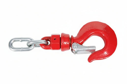 Ganci Sollevamento Girevoli Con Fermo Di Sicurezza Pesante- - Portata Kg.800 - Apertura Mm.18 - 2 Pezzi