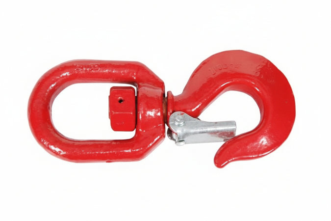 Ganci Sollevamento Girevoli Con Fermo Di Sicurezza Pesante Portata Kg.3200 Apertura Mm.32